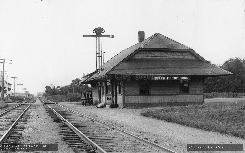 Postcard: Railroad Station, North Ferrisburg, Vermont